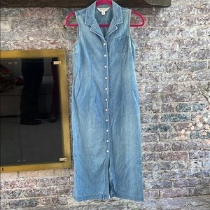 Casual Corner Annex Denim Button Front Dress